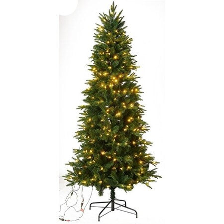 7' FRASIER FIR PVC/PE PRELIT CLEAR LED