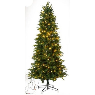 7' FRASIER FIR PVC/PE PRELIT CLEAR LED