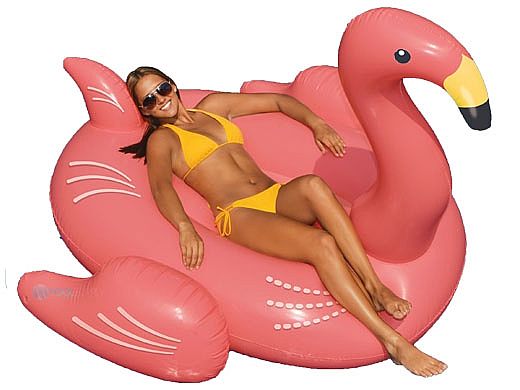 GIANT FLAMINGO POOL FLOATY